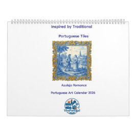 Azulejo Romance Portuguese Art Calendar 2026 Kalender