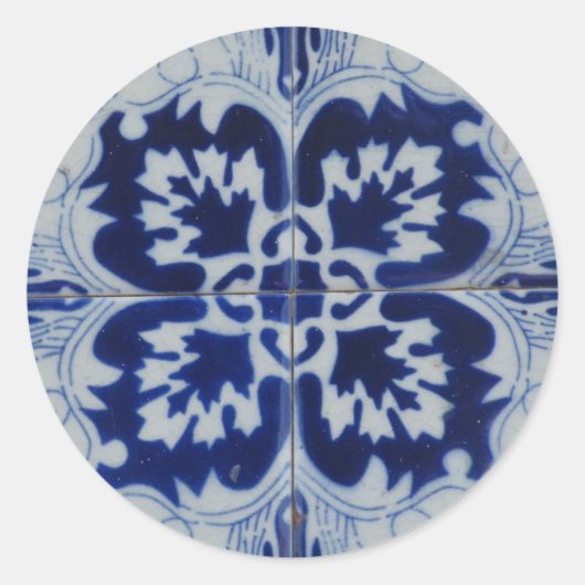 Azulejo-sticker Ronde Sticker (Voorkant)