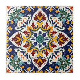 Azulejo Talavera blauw Mediterraans bruiloft gunst Tegeltje