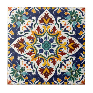 Azulejo Talavera blauw Mediterraans bruiloft gunst Tegeltje