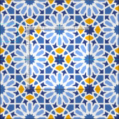 Azulejo Talavera-tegel Stof (Delen)