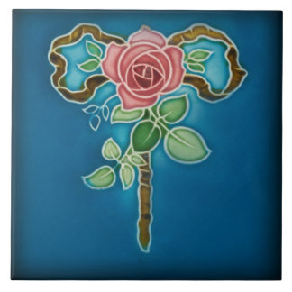 Azulejo Tegel art nouveau style decorative vuurpla Tegeltje