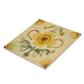 Azulejo Tegel art nouveau style decorative vuurpla Tegeltje (Zijkant)