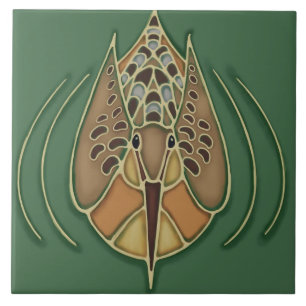 Azulejo Tegel art nouveau style decorative vuurpla Tegeltje