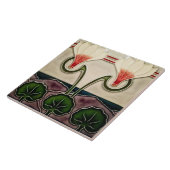 Azulejo Tegel art nouveau style decorative vuurpla Tegeltje (Zijkant)