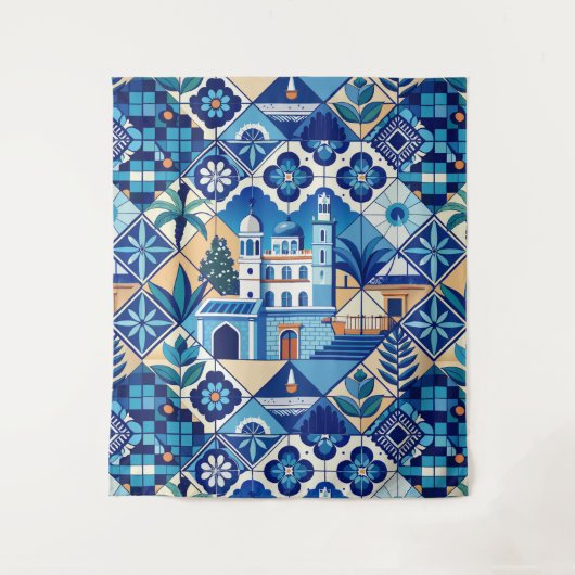 Azulejo Tegels Pattern Wandkleed (Voorkant)