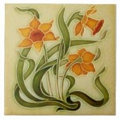 Azulejo Tile art nouveau style decorative fireplac Tegeltje (Voorkant)