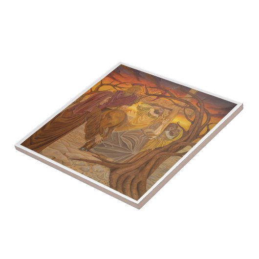 Azulejo - Via Crucis Tegeltje (Zijkant)