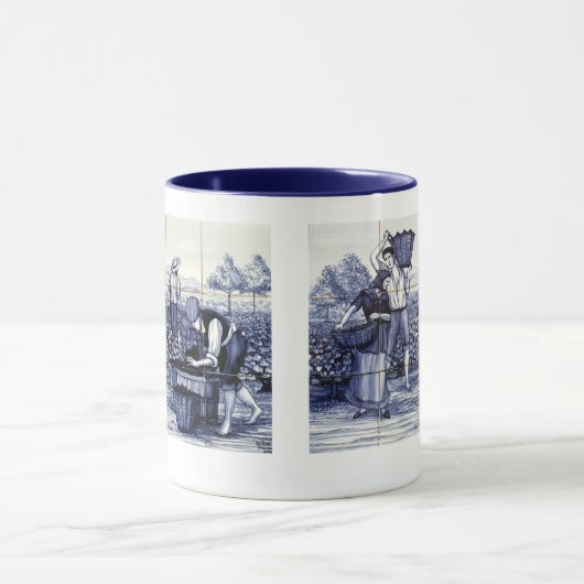 Azulejo Wine Harvest Mok (Midden)