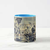 Azulejo Wine Picking Coffee Mok (Midden)