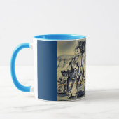 Azulejo Wine Picking Coffee Mok (Links)