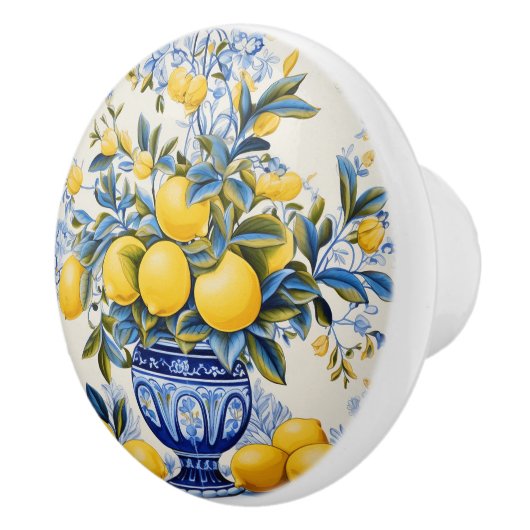 💙💛 Azulejos Amalfi Charm Keramische Knop (Rechts)