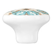 💙💛 Azulejos Aqua Medallion Keramische Knop (Zijkant)