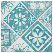 azulejos blauw stof (Close Up)
