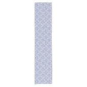 Azulejos Blue Floral Pattern Korte Tafelloper (Voorkant)