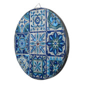 Azulejos Blue Portugal Dartbord (Voorkant Rechts)