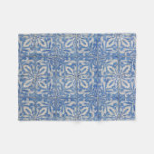  Azulejos Blue White Fleece Deken (Voorkant (Horizontaal))