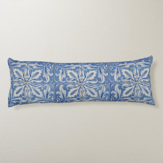  Azulejos Blue White Lichaamskussen (Achterkant)
