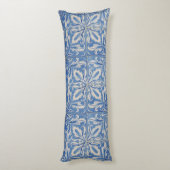 Azulejos Blue White Lichaamskussen (Achterkant (Verticaal))