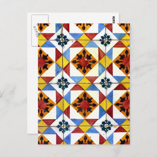Azulejos Briefkaart (Voorkant / Achterkant)