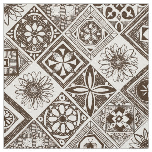 azulejos chocolade stof