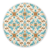 💙💛 Azulejos Coastal Mocha Keramische Knop (Voorkant)