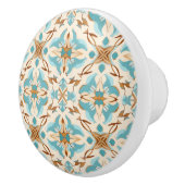 💙💛 Azulejos Coastal Mocha Keramische Knop (Rechts)