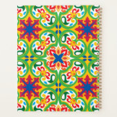 💛 💚 Azulejos, decoratief patroon, aangepaste tek Planner (Achterkant)