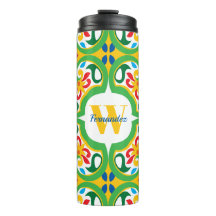 💛🧡💚 Azulejos, decoratief patroon, gepersonalis