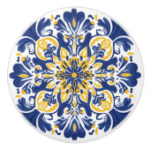 💙💛 Azulejos Golden Lisboa Keramische Knop (Voorkant)