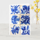 Azulejos Kaart (Gele Bloem)