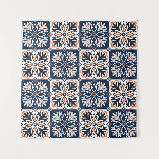 Azulejos keramisch tegelontwerp. Talavera tracery Wandkleed (Voorkant)