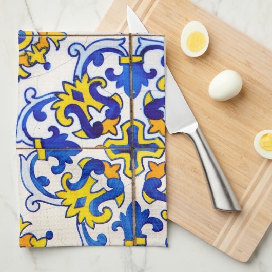 Azulejos keramische tegels theedoek (Quarter Fold)