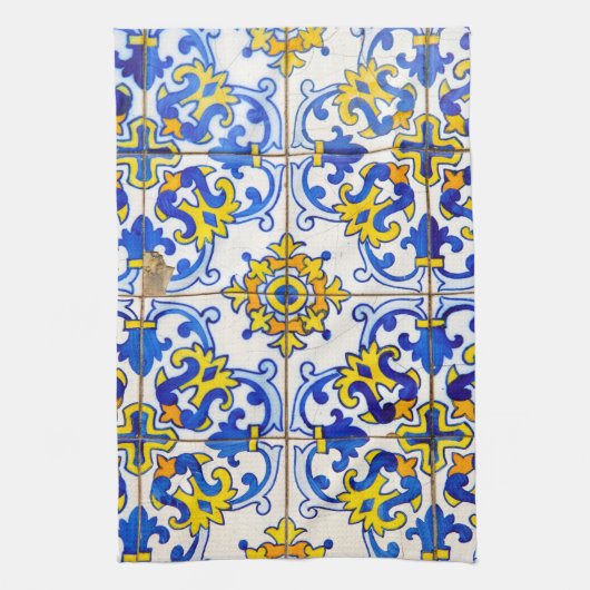 Azulejos keramische tegels theedoek (Verticaal)