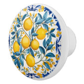 💙💛 Azulejos Lemon Bouquet Keramische Knop (Rechts)