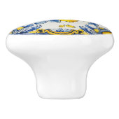 💙💛 Azulejos Lemon Garland Keramische Knop (Zijkant)