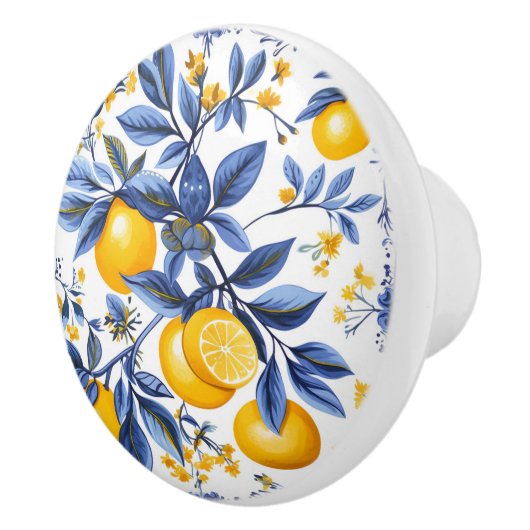 💙💛 Azulejos Lemon Grove Keramische Knop (Rechts)