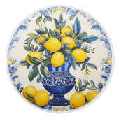 💙💛 Azulejos Lemon Vase Keramische Knop (Voorkant)