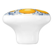 💙💛 Azulejos Lemon Vine Keramische Knop (Zijkant)