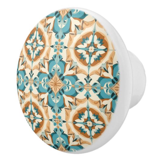 💙💛 Azulejos Mocha Lisboa Keramische Knop (Rechts)