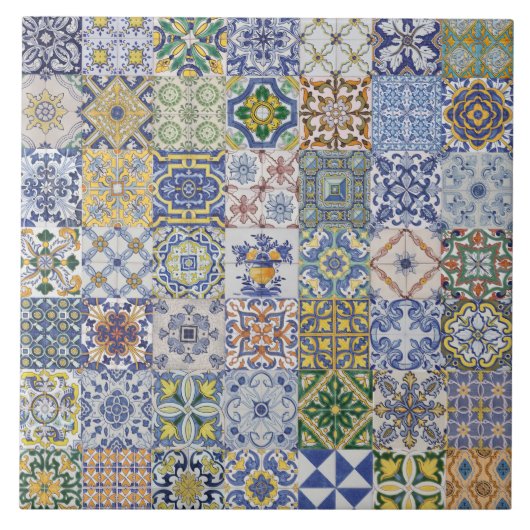Azulejos Patchwork Tegeltje (Voorkant)