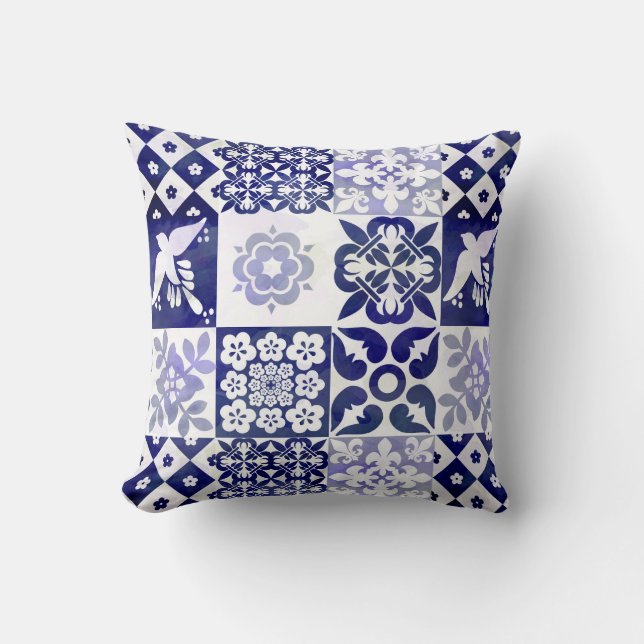 Azulejos Pattern Pillow Kussen (Voorkant)