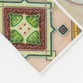 Azulejos & Peranakan Muurschildering Decoratieve W Fleece Deken (Hoek)