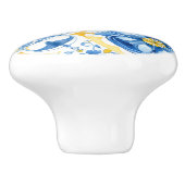 💙💛 Azulejos Porto Bloom Keramische Knop (Zijkant)