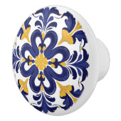 💙💛 Azulejos Porto Fleur Keramische Knop (Rechts)
