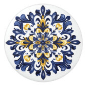 💙💛 Azulejos Porto Radiance Keramische Knop (Voorkant)