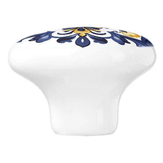 💙💛 Azulejos Porto Radiance Keramische Knop (Zijkant)