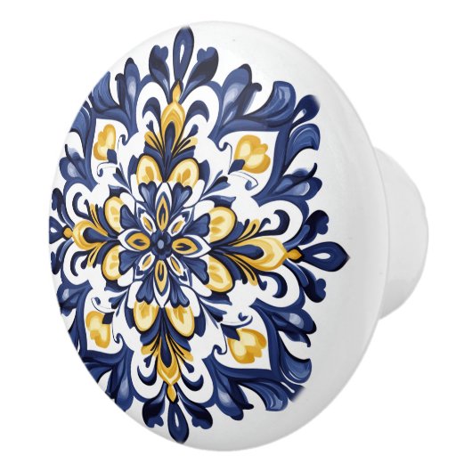 💙💛 Azulejos Porto Radiance Keramische Knop (Rechts)