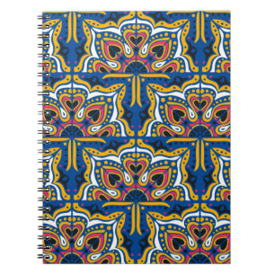 Azulejos portugal naadloos patroon notitieboek