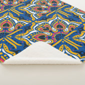 Azulejos portugal naadloos patroon sherpa deken (3/4)